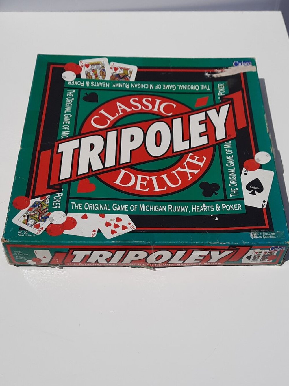 Vintage Classic Tripoley Deluxe Game by Cadaco - 1995 Edition - Complete!